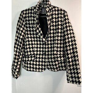George Design ME by Mark Eisen Blazer Women’s 14 Wool Blend Black Old Money VTG